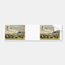 Herrmann The Great ~ Vintage Bullet Catching Act Bumper Stickers