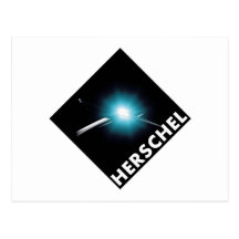 Herschel Space Telescope Mission Patch   Post Card
