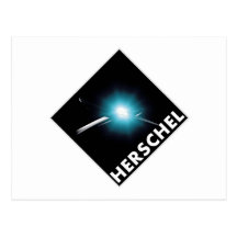 Herschel Space Telescope Mission Patch   Postcard