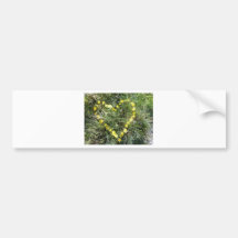 Herz aus Blumen Auto Aufkleber