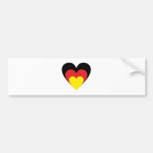 Herz Deutschland heart Germany Auto Aufkleber