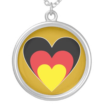 Herz Deutschland heart Germany Amulett by hera56