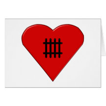 Herz Gefängnis heart prison Karten