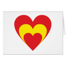 Herz Spanien heart Spain Espana Karten