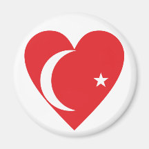 Herz Türkei heart Turkey Kühlschrankmagnete