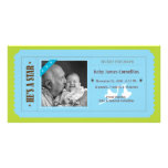 He's A Star - Movie Ticket - Baby Announcement photo cards