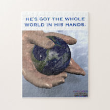 HE'S GOT THE WHOLE WORLD IN HIS HANDS PUZZLES