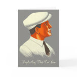 He's Not Really So Vain - Handsome Retro Man Greeting Card