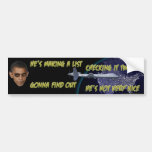He's Not Very Nice - Transp Bkgrd Bumper Sticker