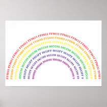 Hex Rainbow Art Print