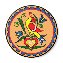 Hex Sign Dutch Bird Magnets