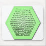 Hexagon Maze Mouse Pads