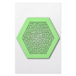 Hexagon Maze stationery