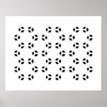 Hexagon Pattern Print