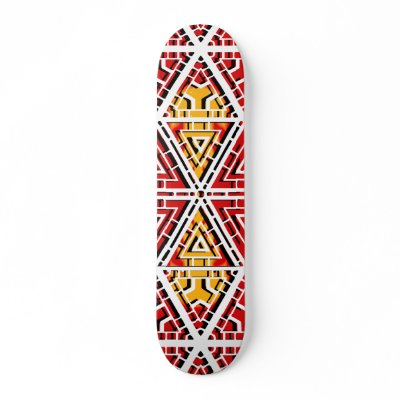 Hexagonal Patterns: Skateboard by spiritswitchboard