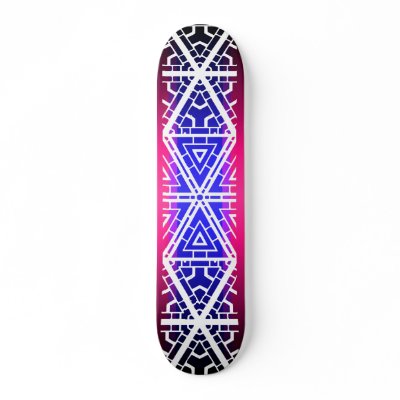 Hexagonal Patterns: Skateboard by spiritswitchboard