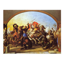Hexathlon On The Island Lipadusa By Julius Schnorr Post Card