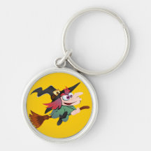 Hexe Besen witch broom Schlüsselbänder