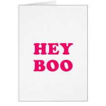 Hey Boo Greeting Card