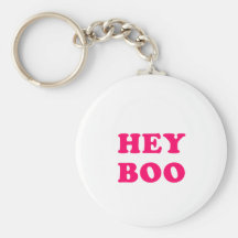 Hey Boo Keychain
