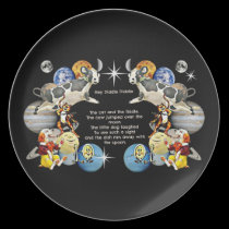 Hey Diddle Diddle child's plate by Whimzwhirled plates