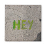 hey on the sidewalk