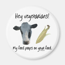 Hey Vegetarians! Magnet