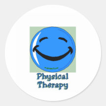 HF Physical Therapy Round Stickers
