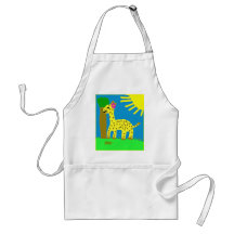 HI54ECO Giselle Giraffe Girl Apron