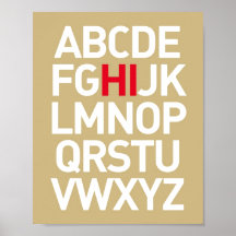 HI Alphabet Posters