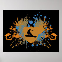 hi-fi snowboarding poster