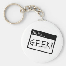 hi i'm geeky key chains