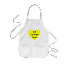 Hi! I'm new here (yellow) Aprons