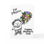 Hi Mom Greeting Cards