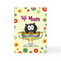 Hi Mum Greeting Cards