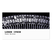 Hi-Phi - 084 - Typewriter Business Card Template