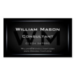 Hi-Res Black Monogram Professional Business Card