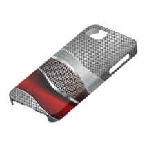 Hi Tech Futuristic Mesh Chrome Red
