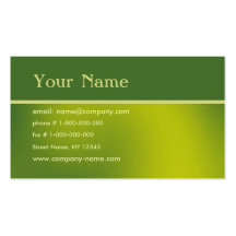 Hi-Tech - Green Business Card