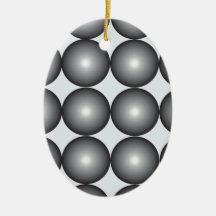 Hi-Tech Silver and Grey Balls Christmas Tree Ornaments
