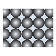 Hi-Tech Silver and Grey Balls Post Card