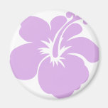 hibiscus aloha flower lavender fridge magnet