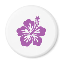 hibiscus aloha flower refrigerator magnets