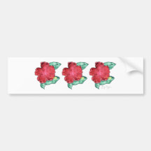 Hibiscus Bumper Sticker