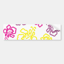 Hibiscus Bumper Stickers