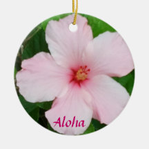 Hibiscus Christmas ornament