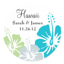 Hibiscus Flower Monogram Wedding