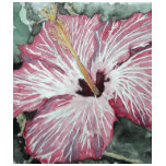 hibiscus flower watercolor painting art gift t-shirts
