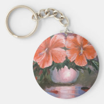 Hibiscus Flowers - Vase Keychains
