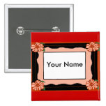 Hibiscus frame, Your Name button